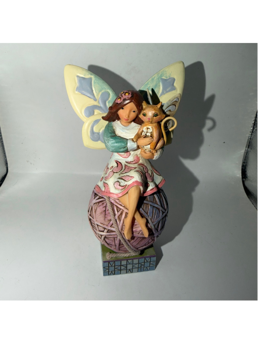 Excellent Condition Jim Shore Heartwood Creek Feline Fairy Figurine No Box